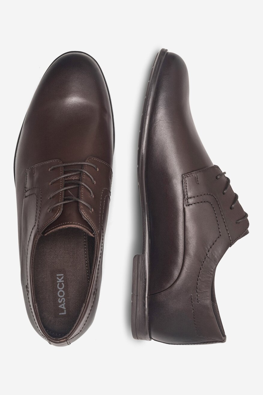 Półbuty Lasocki KONGO-11 MI08 Brązowy ciemny