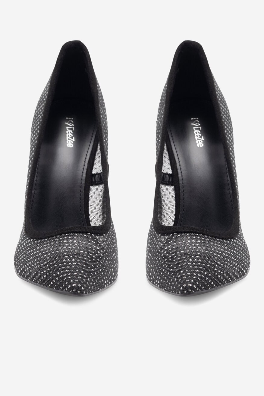 Czółenka DeeZee JENNIFER KL-HT92831-78 Czarny