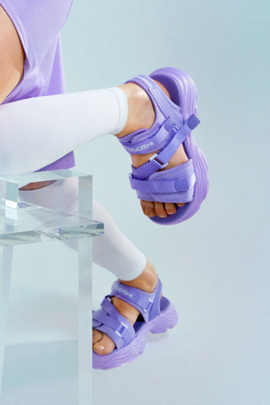 Sandały Togoshi WP40-21200 Fioletowy