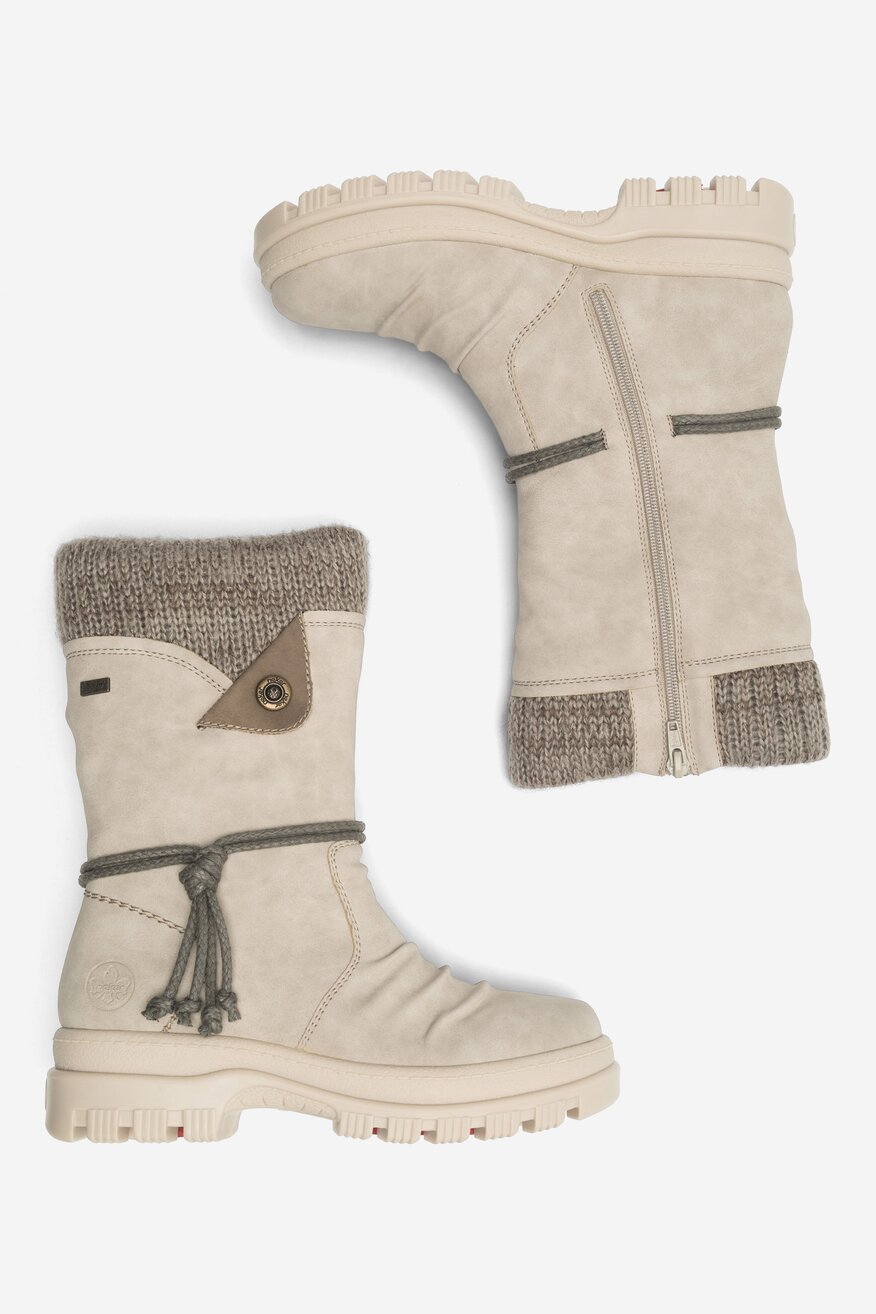 Kozaki Rieker X8283-60 Beżowy