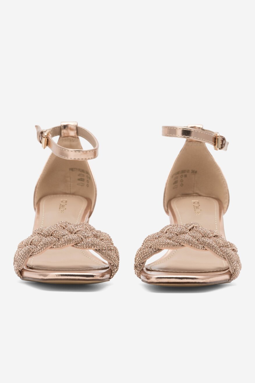 Sandały DeeZee PRETTY PLEASE LS5951-01 Złoty