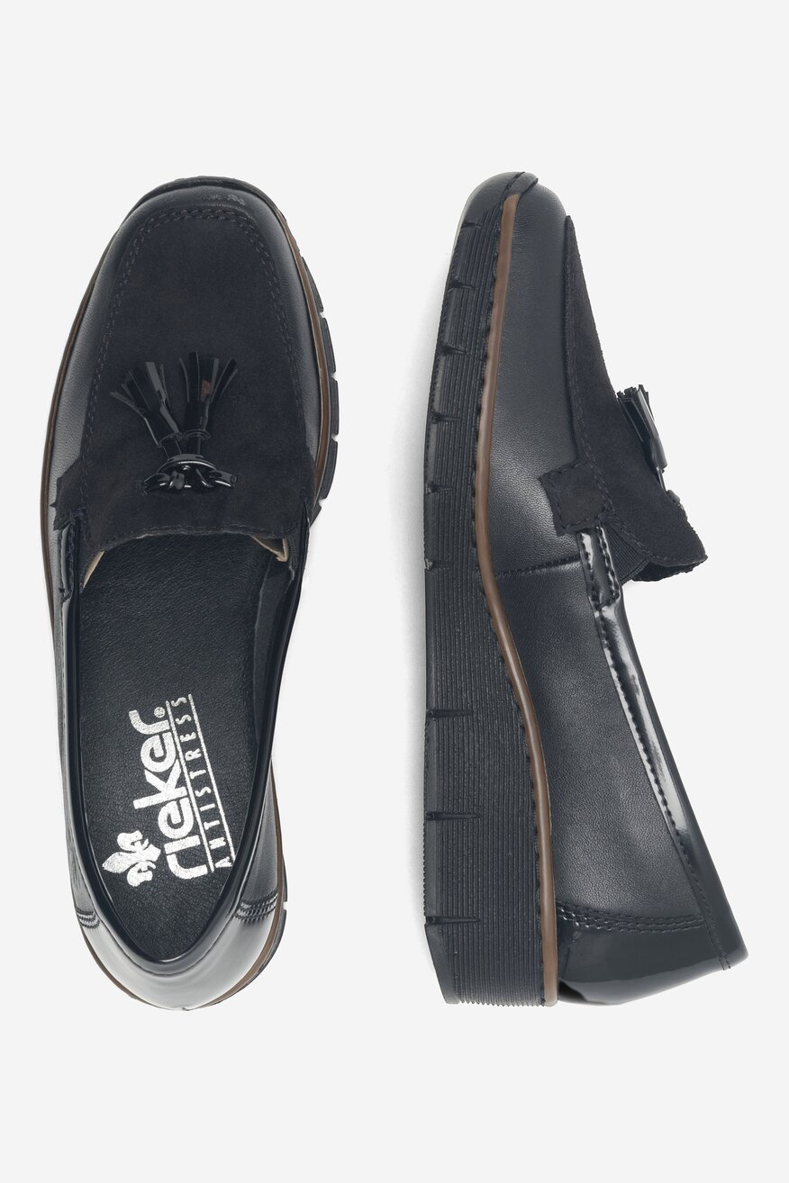 Półbuty Rieker 53771-00 Czarny