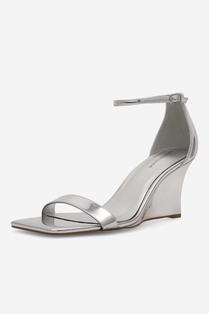 Sandały MARC FISHER F-ROLLIC SIL01 Srebrny