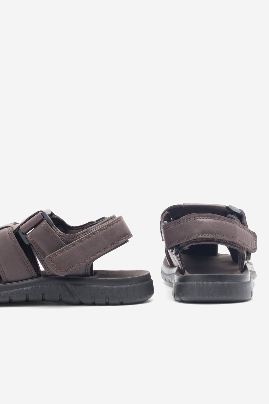 Sandały Lanetti MSS20508-01 Brązowy