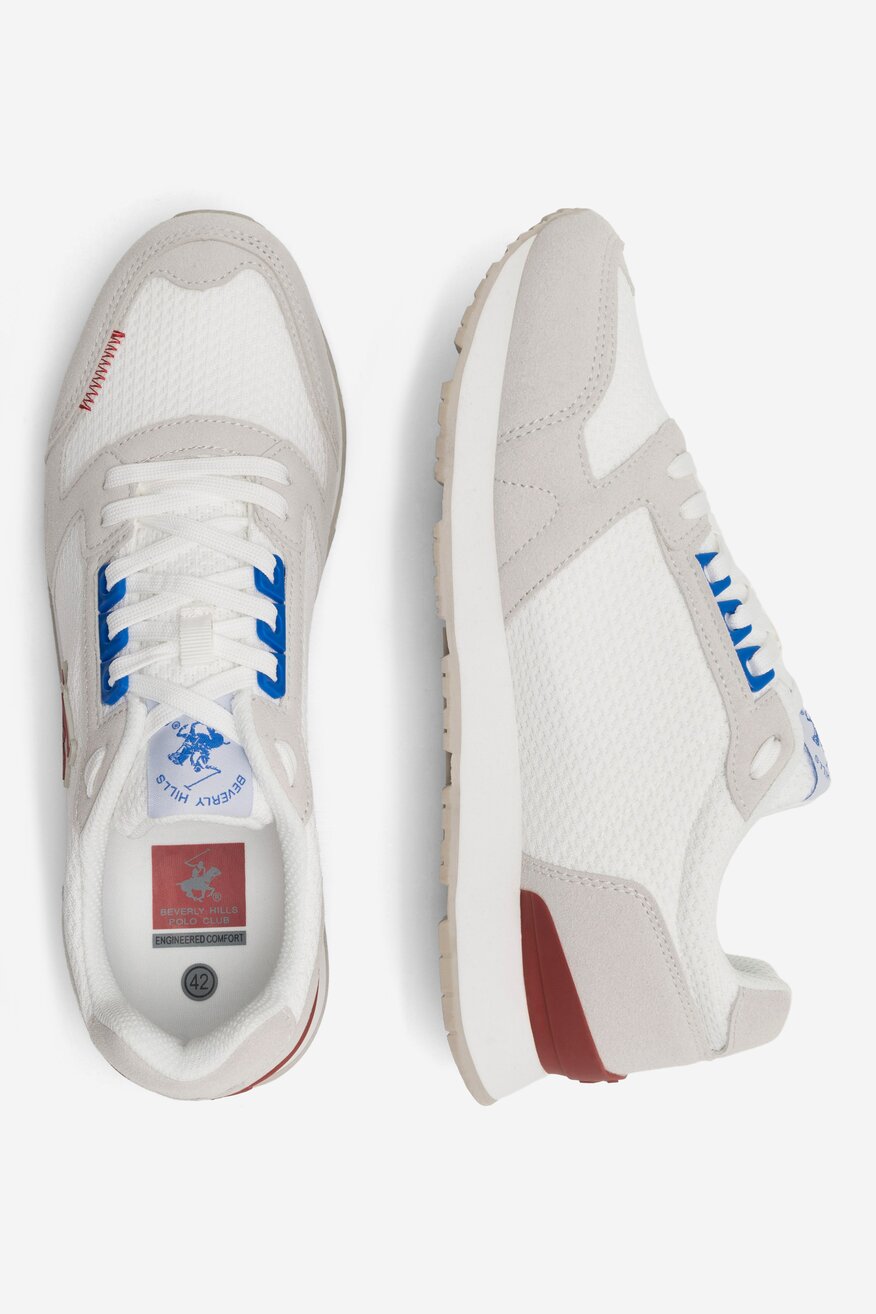 Sneakers Beverly Hills Polo Club PATCH-01 Biały