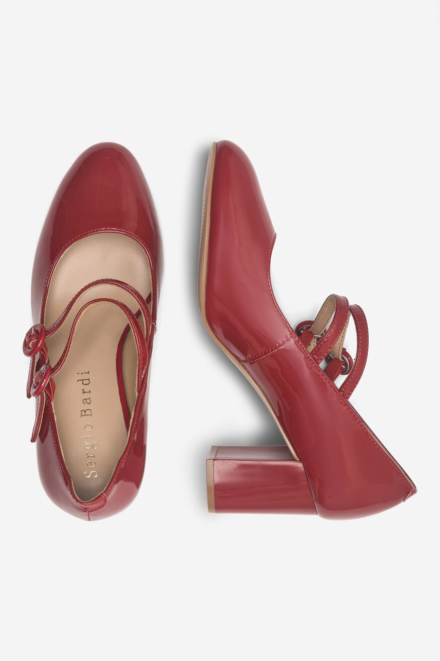 Czółenka Sergio Bardi WYL3303-2Z-SB Czerwony