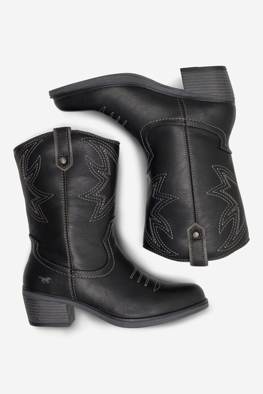 Kozaki Mustang 1478-503 Czarny