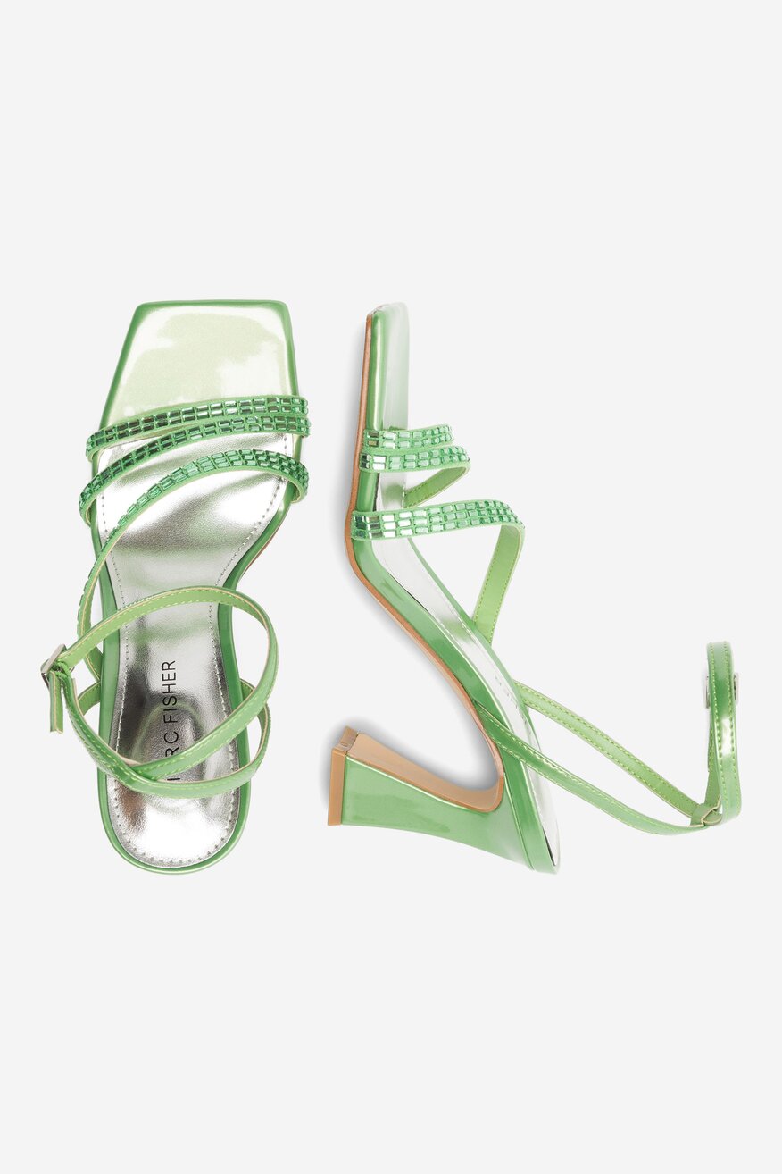 Sandały MARC FISHER F-ZALAY DGN01 Zielony ciemny