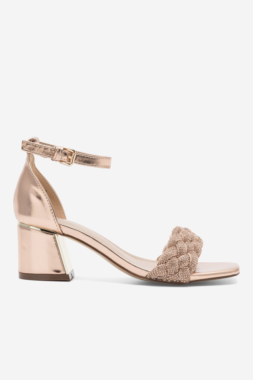 Sandały DeeZee PRETTY PLEASE LS5951-01 Złoty