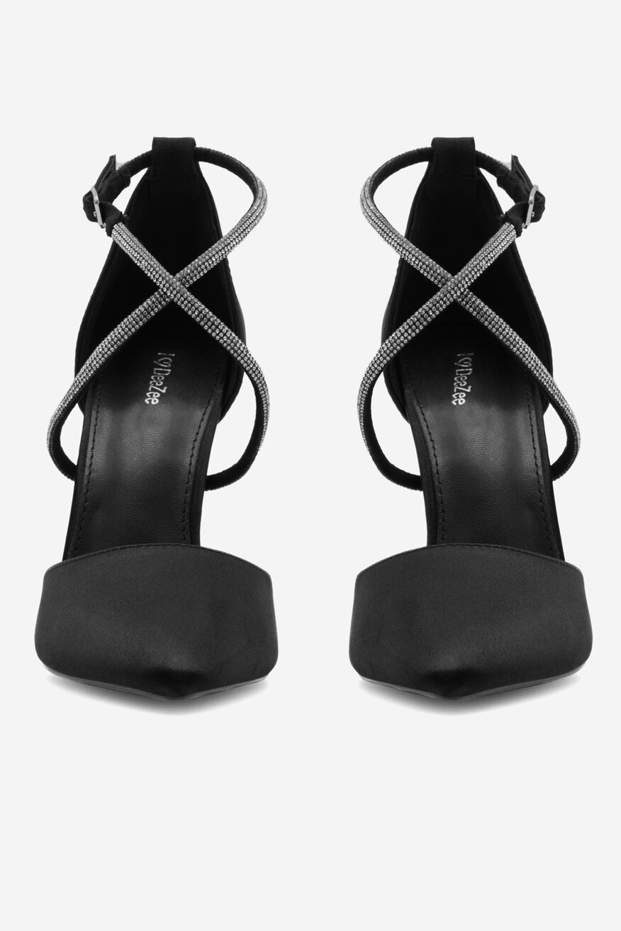 Czółenka DeeZee LARA KL-HH4785-62S Czarny