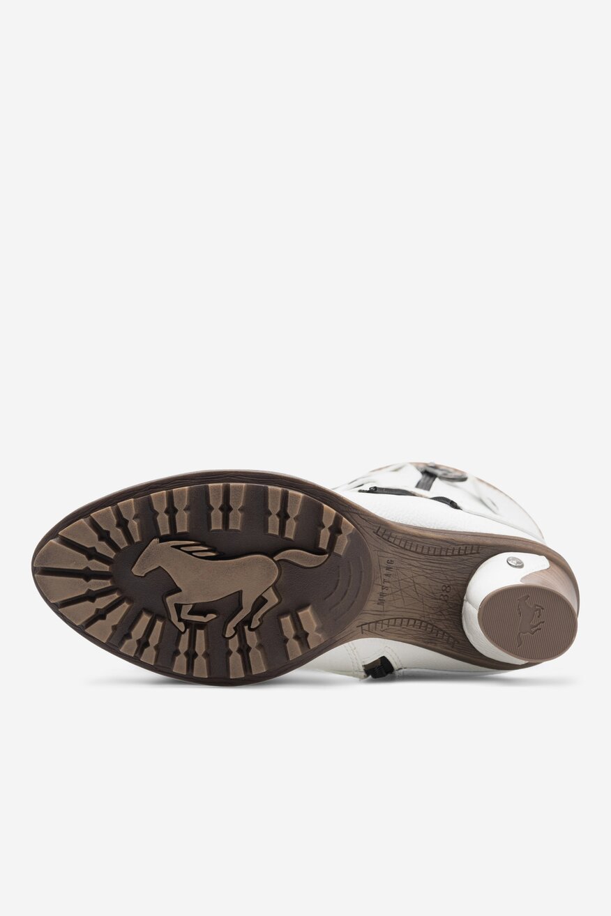 Kozaki Mustang 1141-606 Biały