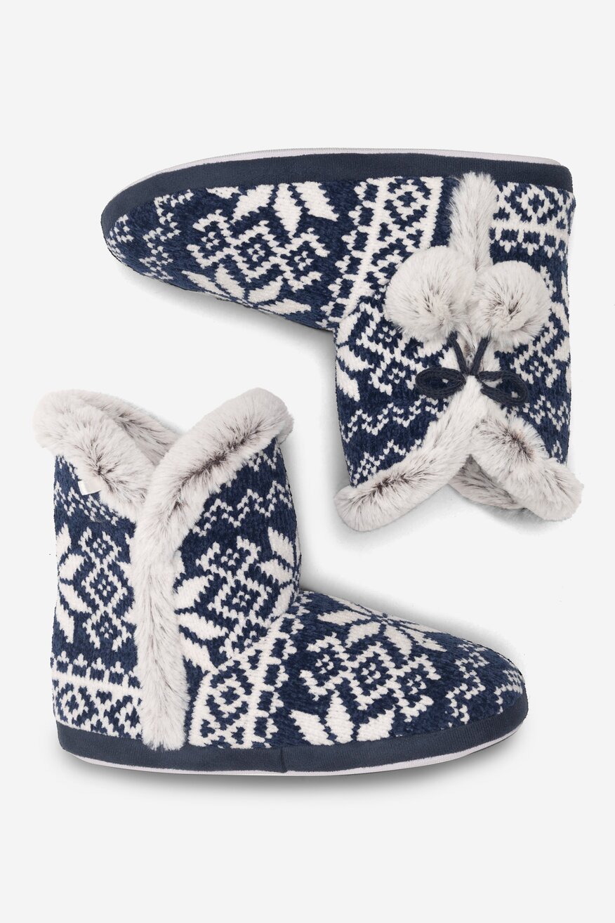 Kapcie Home&Relax 20SDR1147 Granatowy