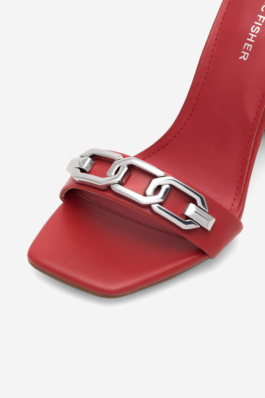 Sandały MARC FISHER F-WINNIA MRE01 Czerwony