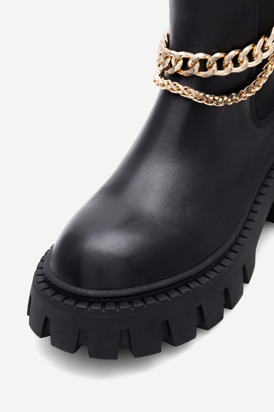 Botki EVA MINGE GANDRA-8320-01-3 Czarny