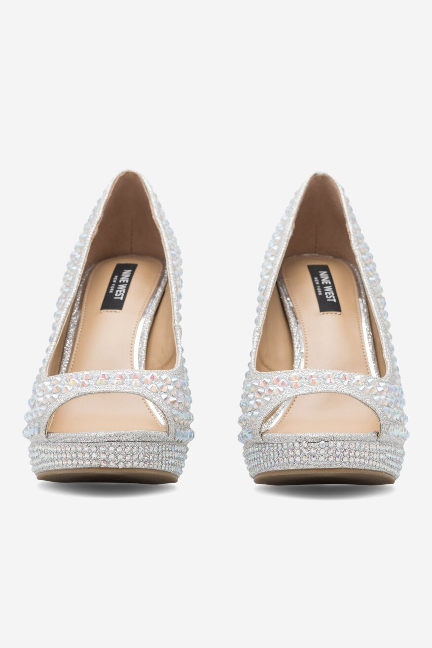 Czółenka NINE WEST MAIRA SY8020-9NW Srebrny