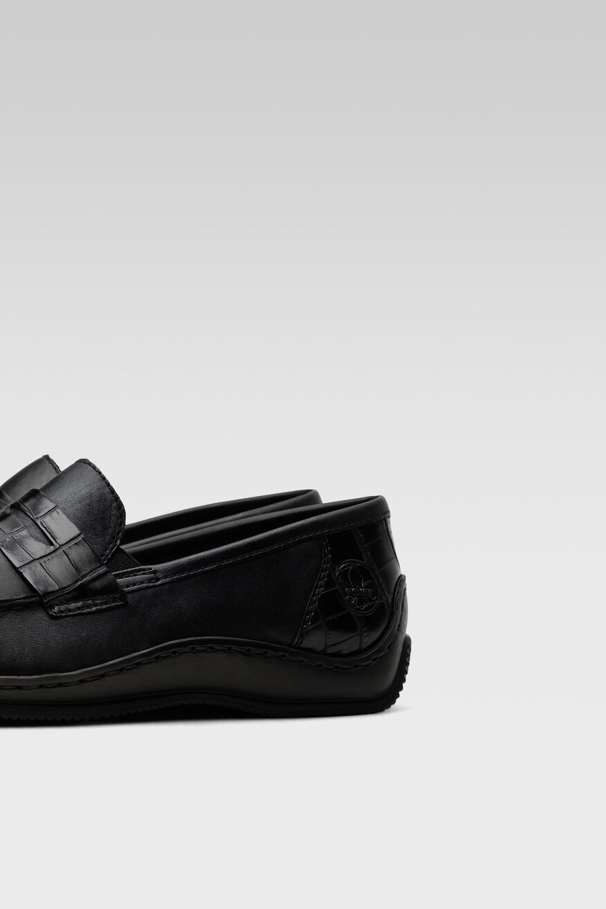 Półbuty Rieker L1752-00 Czarny