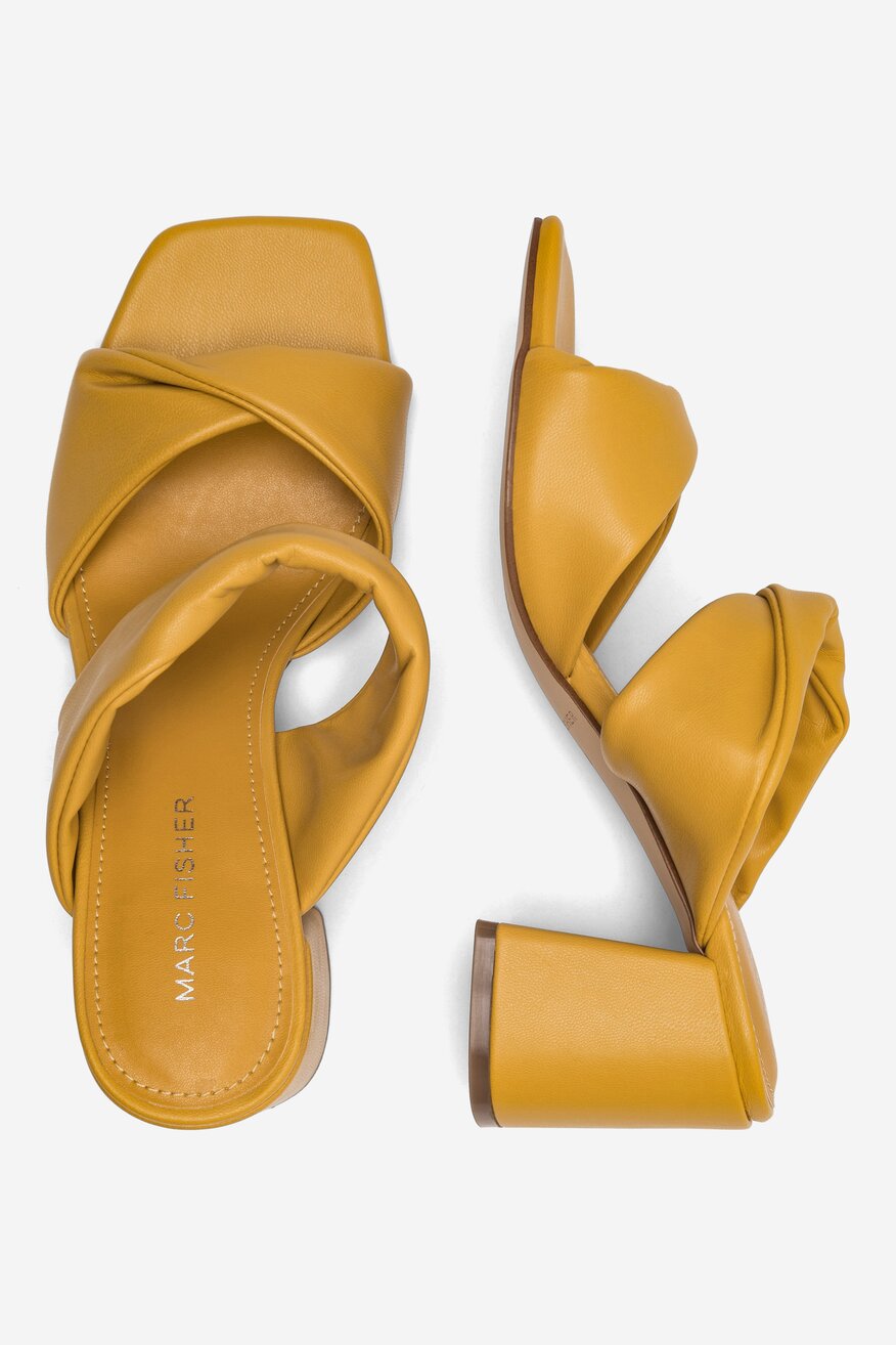 Klapki MARC FISHER F-KARI YEL01 Żółty