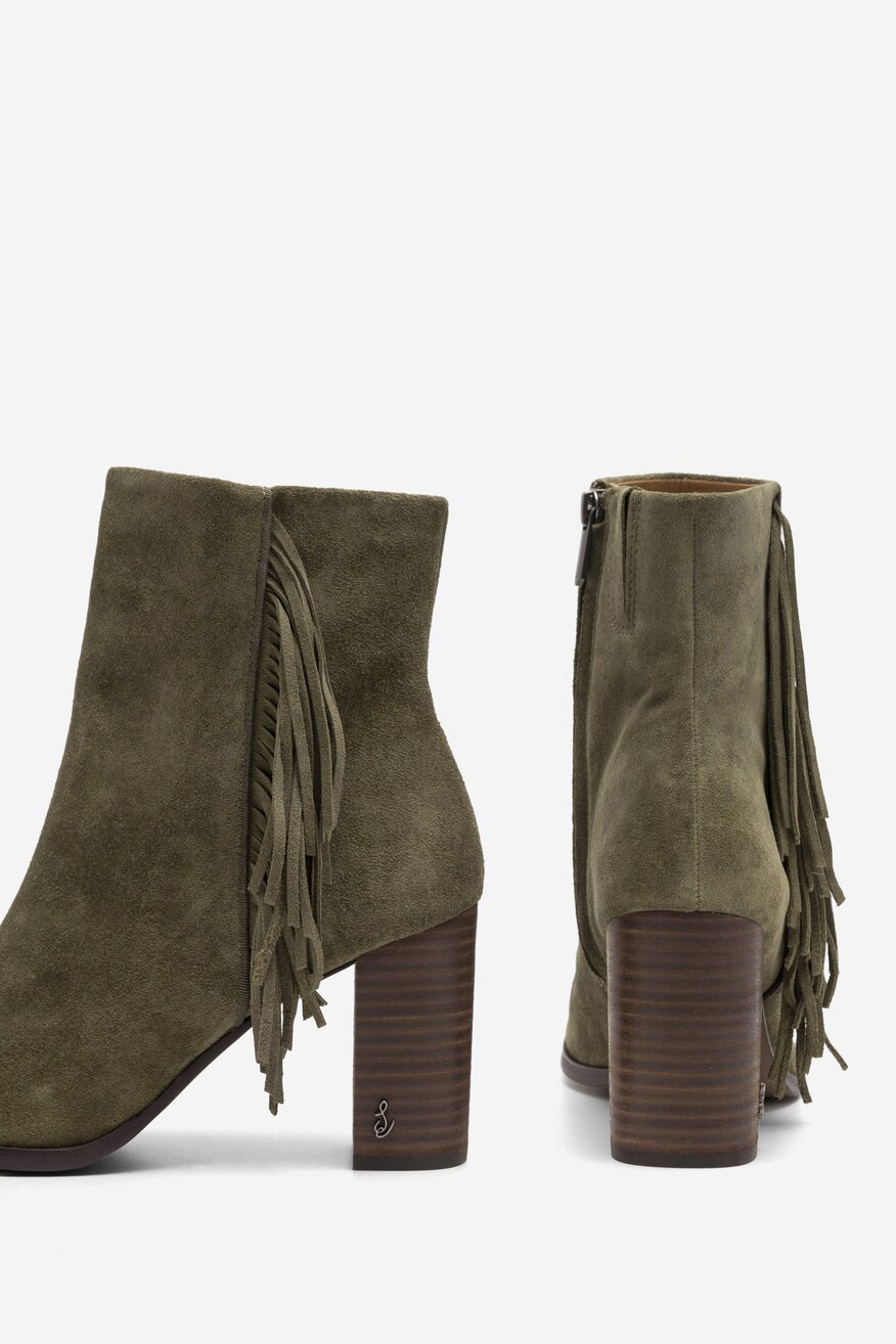 Botki SAM EDELMAN H8030L2300 Zielony ciemny