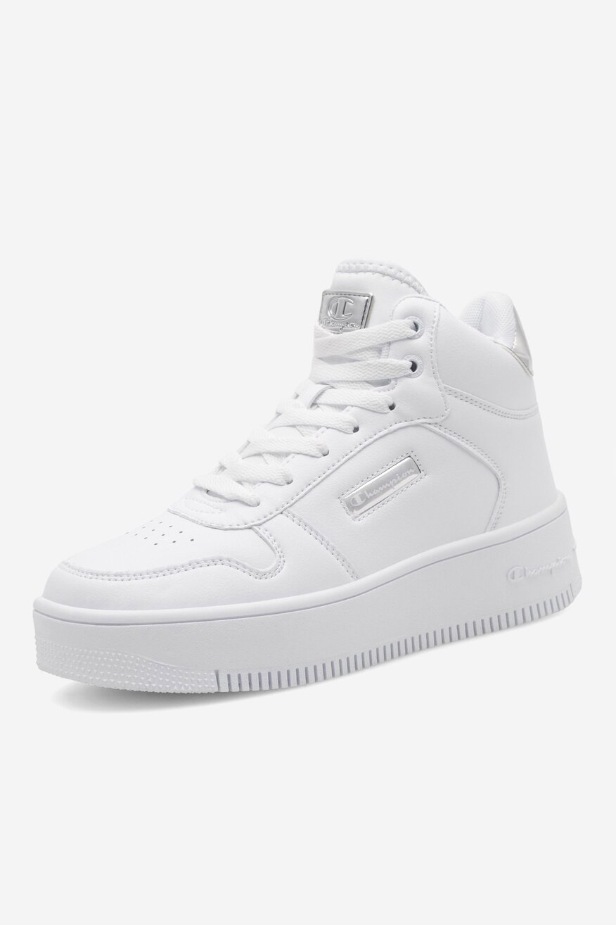 Obuwie sportowe Champion MID CUT SHOE REBOUND PLATFORM MID METAL S11607-WW001 Biały