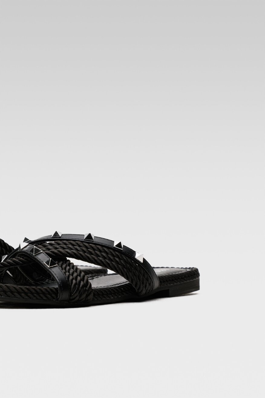 Klapki DeeZee WS21166-01 Czarny