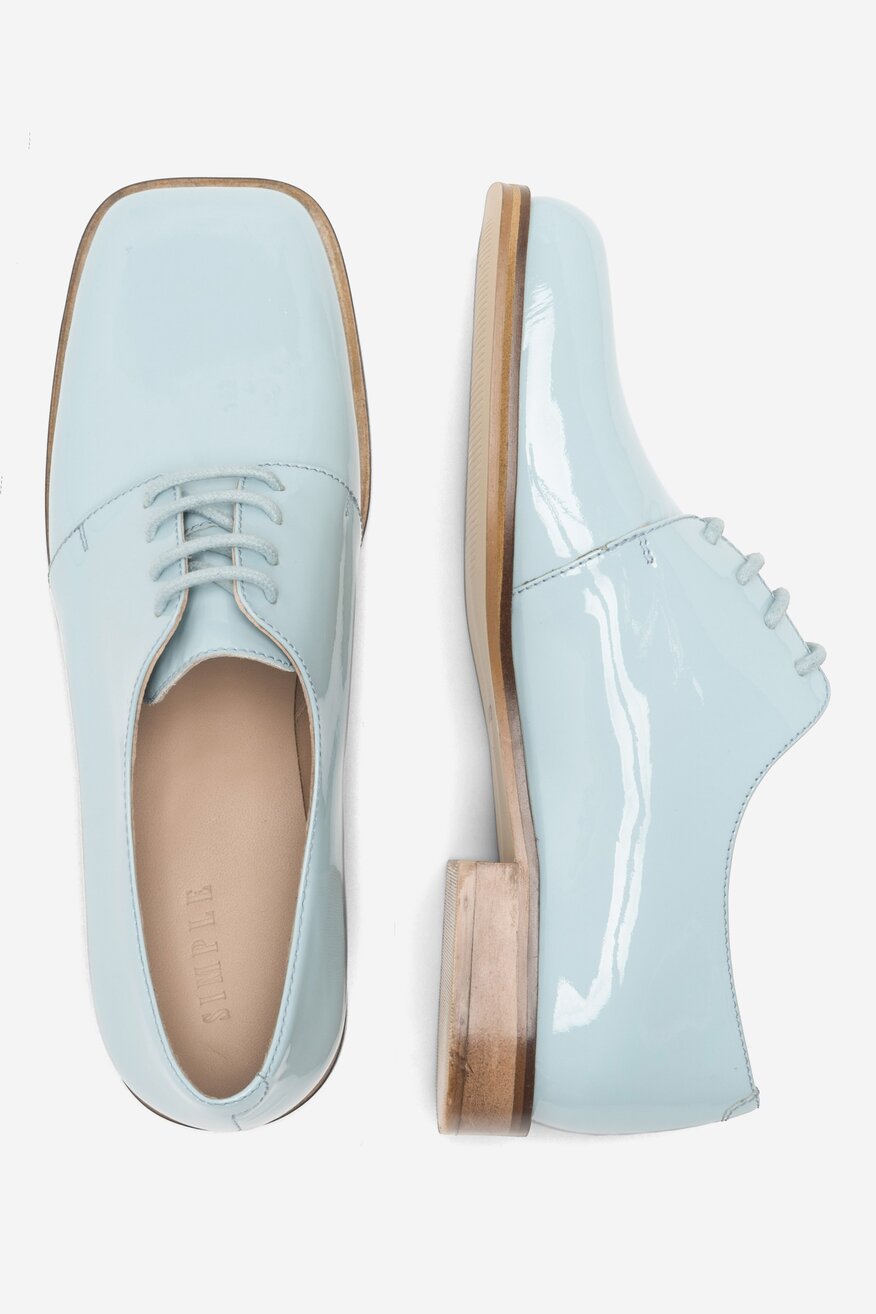 Półbuty SIMPLE VALENCIA-107725 Niebieski jasny