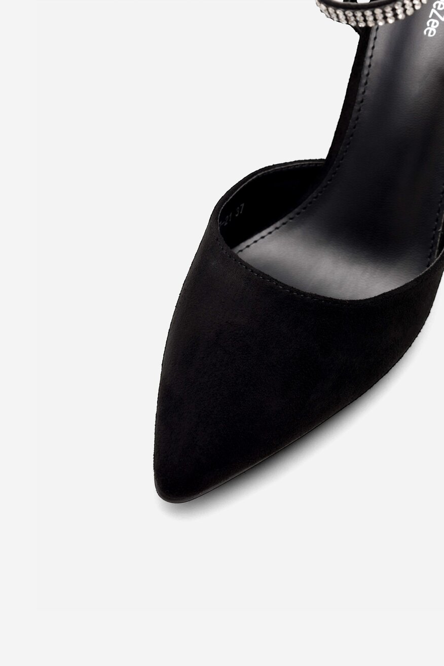 Czółenka DeeZee LISA KL-HT4587-21 Czarny