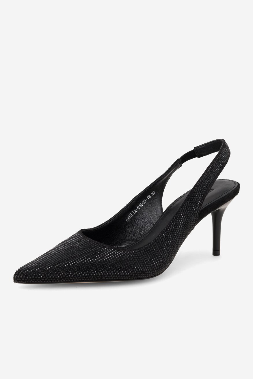 Czółenka Badura AMELIA-21603-18 Czarny