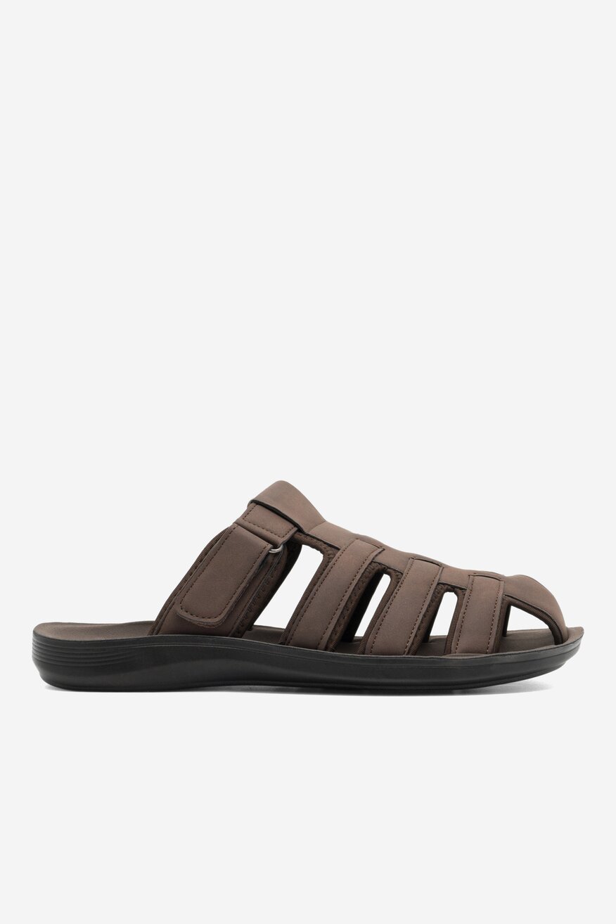 Klapki Lanetti MSS20505-03 Brązowy