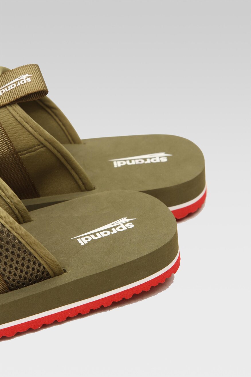 Klapki basenowe Sprandi M0514-1 Khaki