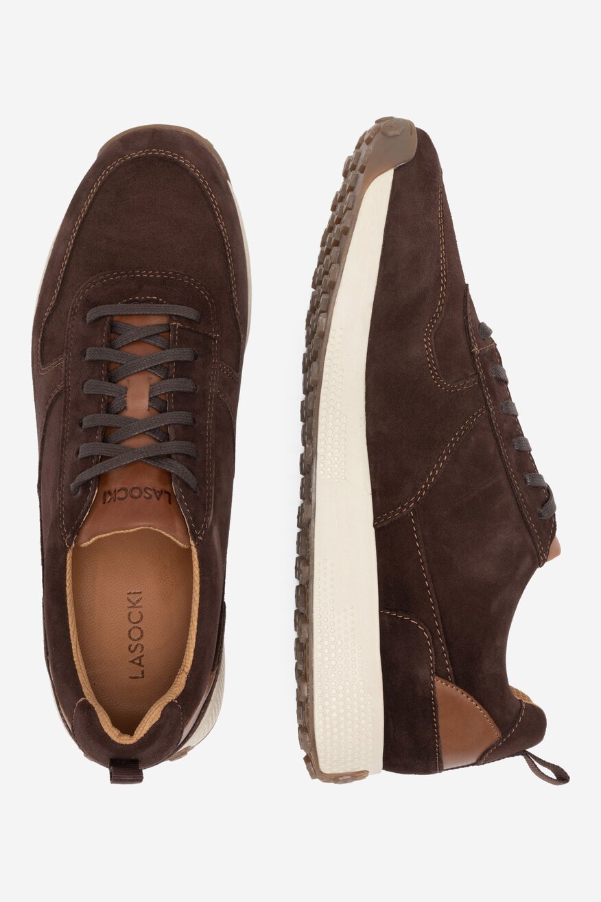 Półbuty Lasocki MOFFET-10 MB Brązowy ciemny
