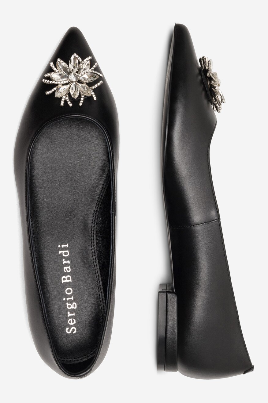 Baleriny Sergio Bardi WFA2529-1Z-SB Czarny