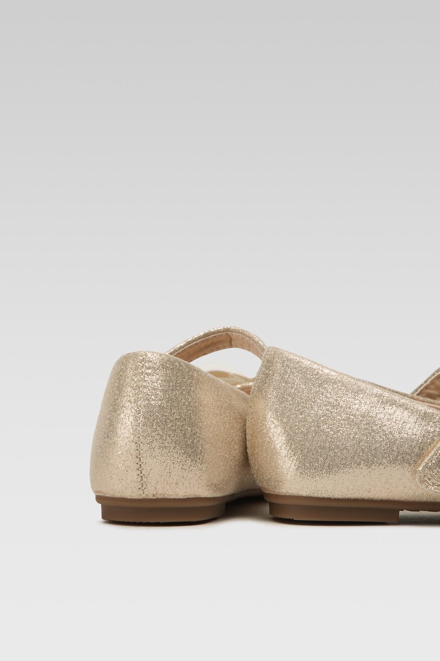 Baleriny Nelli Blu CM22063-3 Złoty