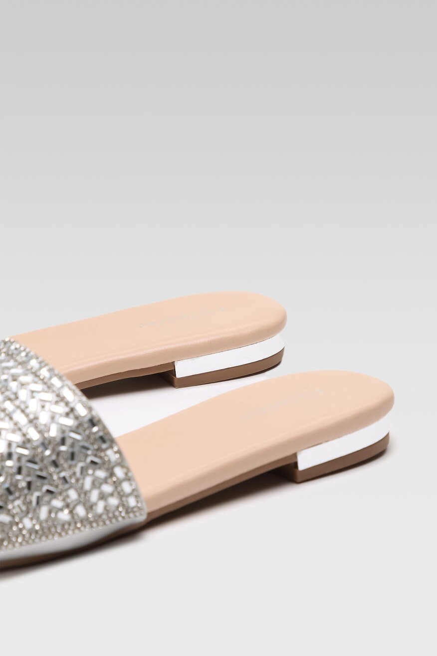 Klapki DeeZee EXPRESS YOURSELF HBXJ2205133 Srebrny