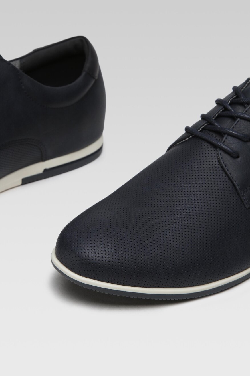 Półbuty Lanetti MYL8436-7 Granatowy