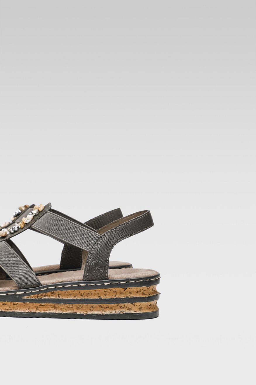 Sandały Rieker 62949-45 Szary