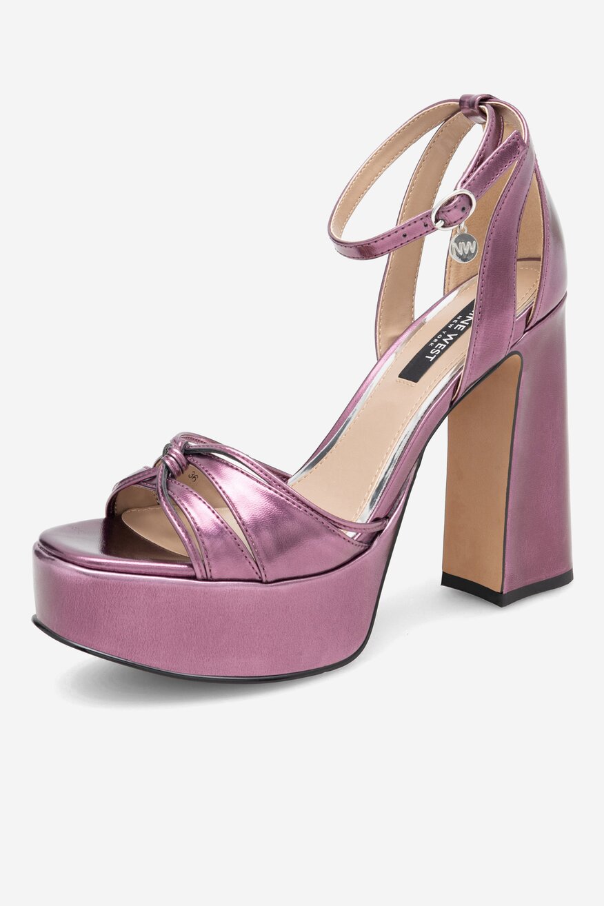 Sandały NINE WEST AAHIDA ZL23002CC Fioletowy