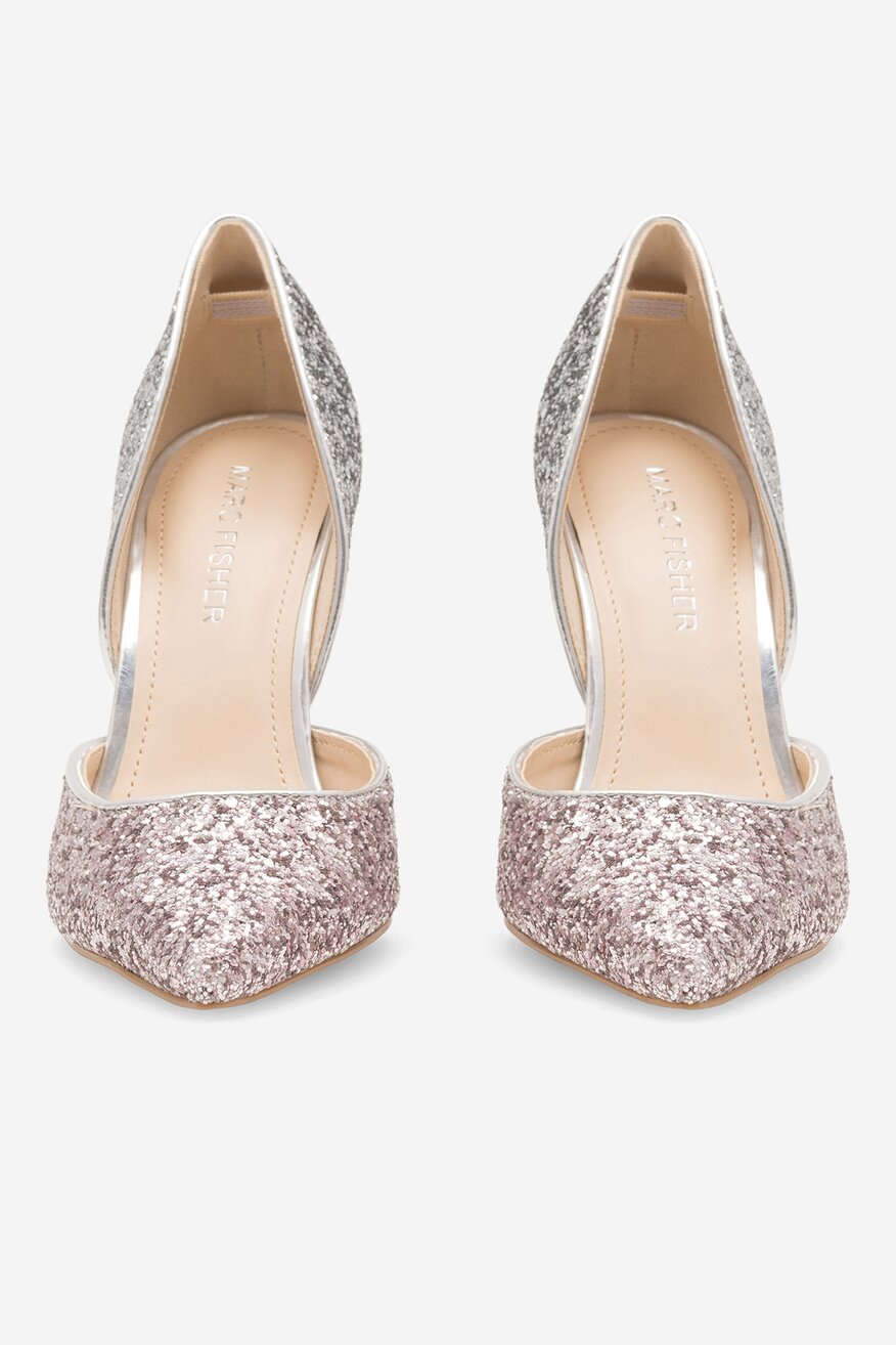Czółenka MARC FISHER F-CHRISTAY SIL01 Srebrny