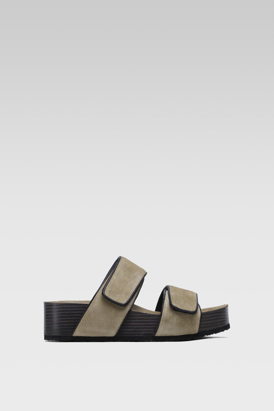 Klapki Gino Rossi 22SS07 Khaki