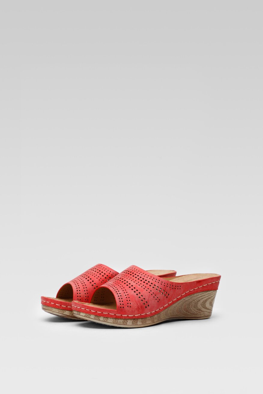 Klapki Clara Barson IDA WSS20874-01 Czerwony