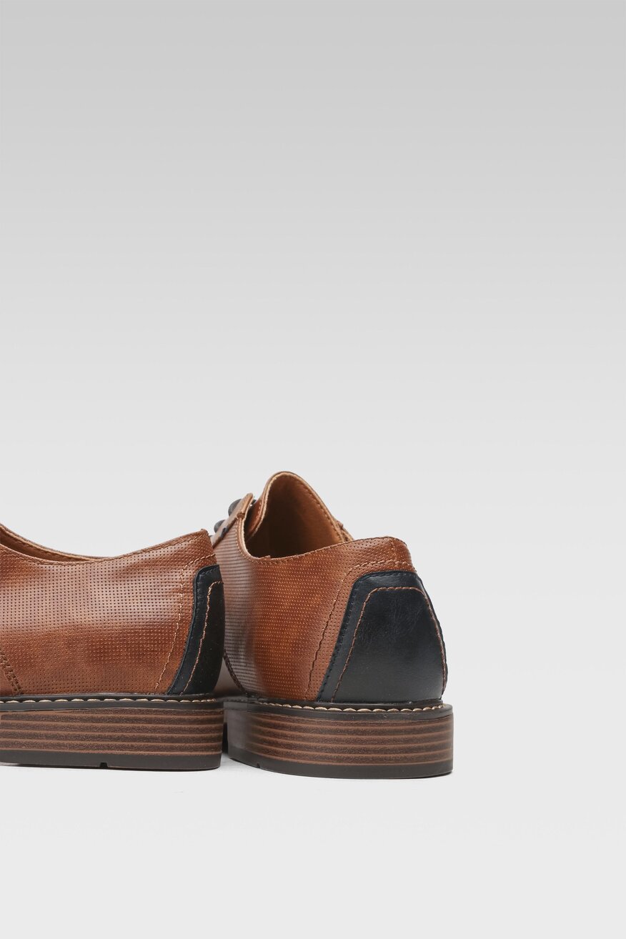 Półbuty Lanetti 120AM1888-1 Brązowy