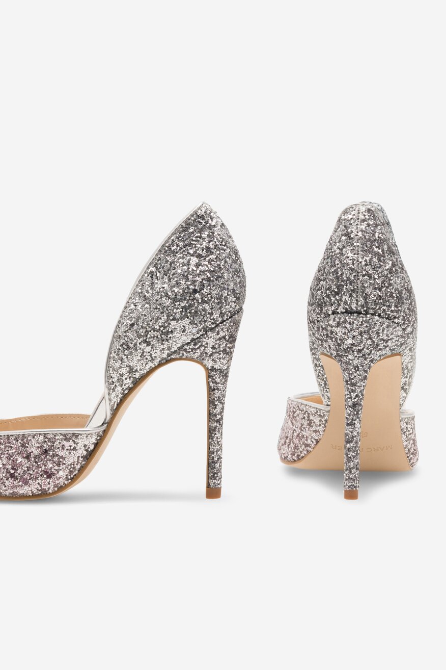 Czółenka MARC FISHER F-CHRISTAY SIL01 Srebrny