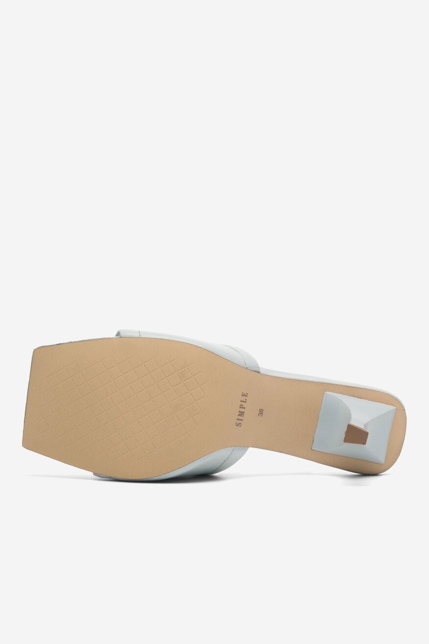 Klapki SIMPLE 107032 Niebieski jasny