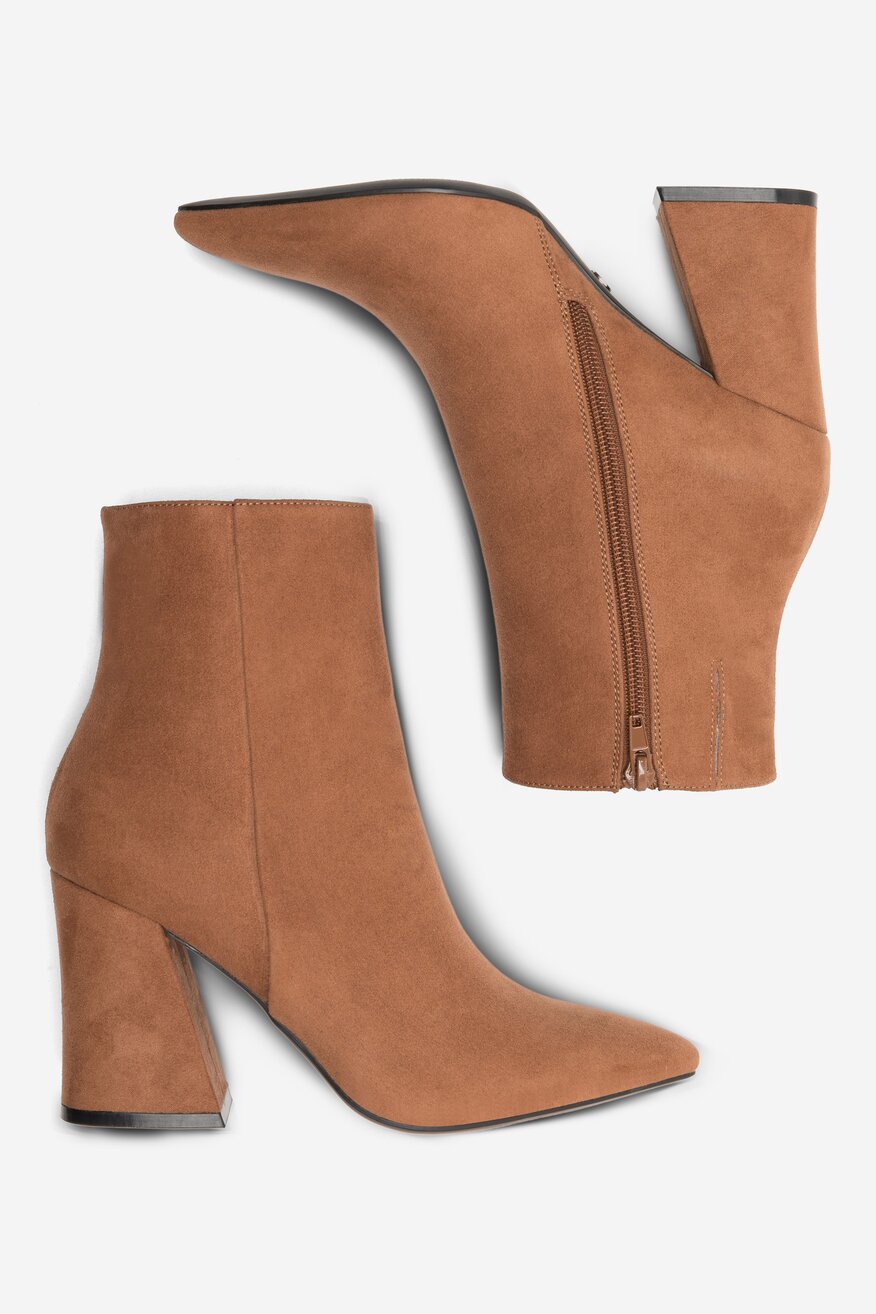 Botki NINE WEST SATI 13196A Brązowy