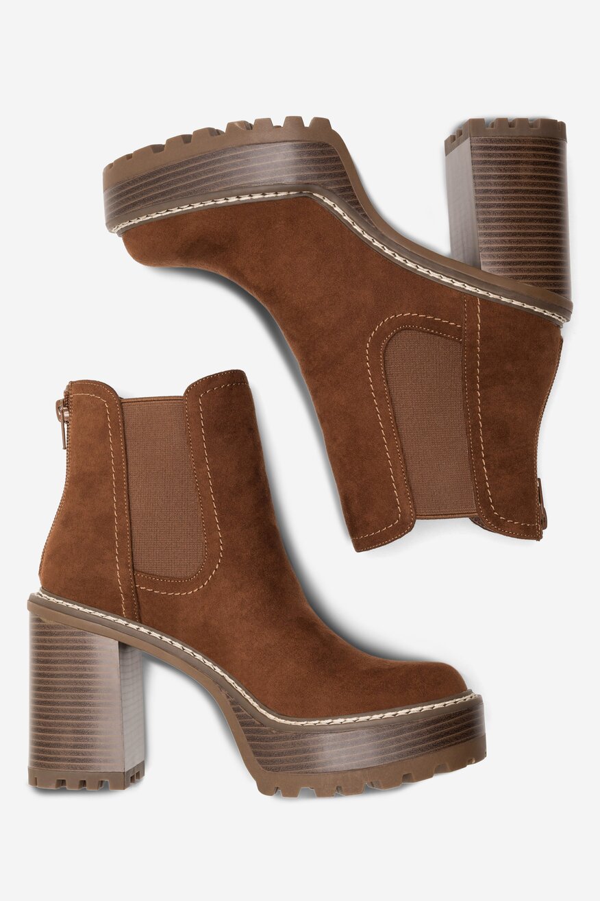 Botki NINE WEST SAILA 13151A Brązowy