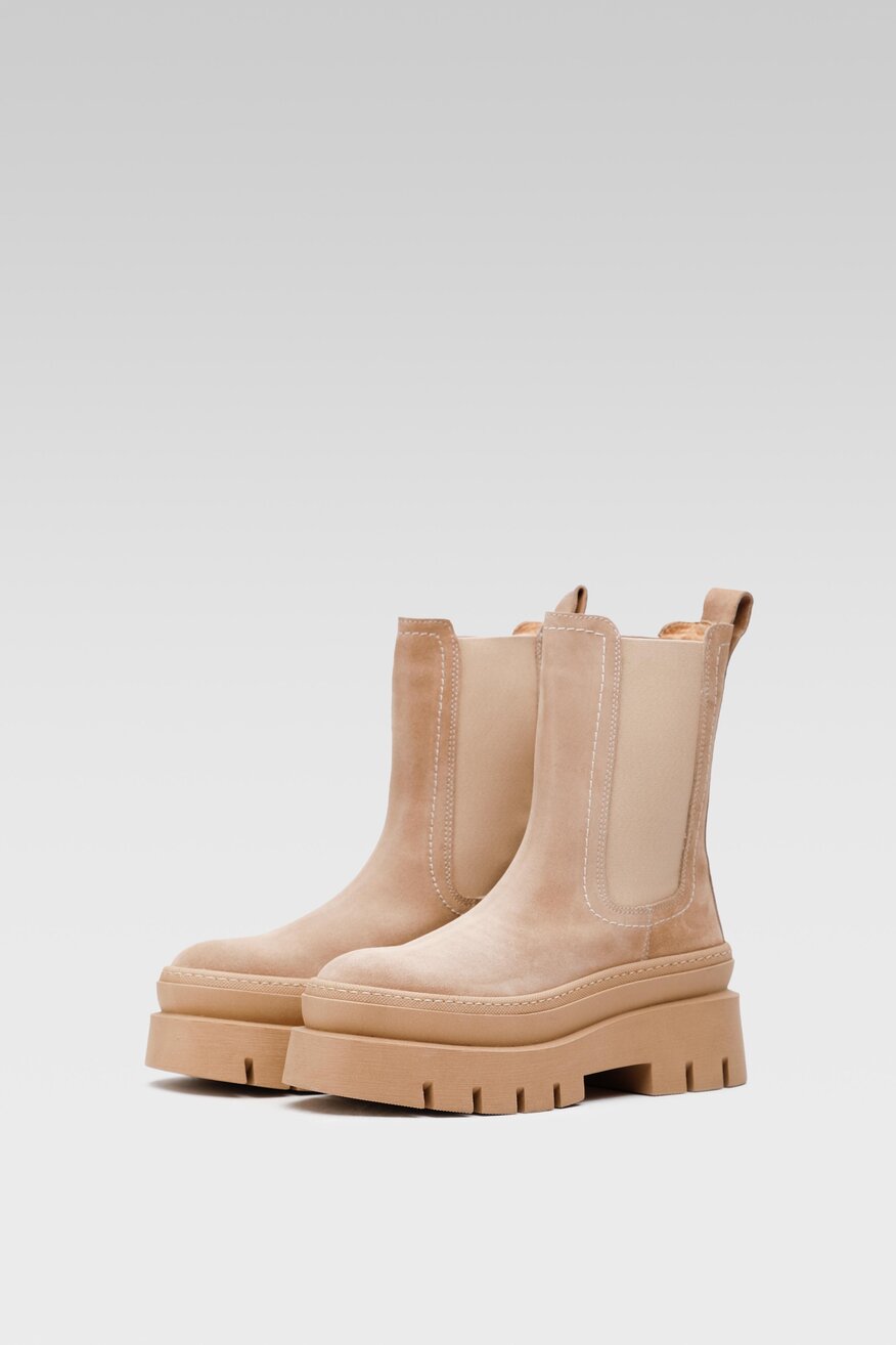 Botki Badura 8118-02 Beżowy ciemny