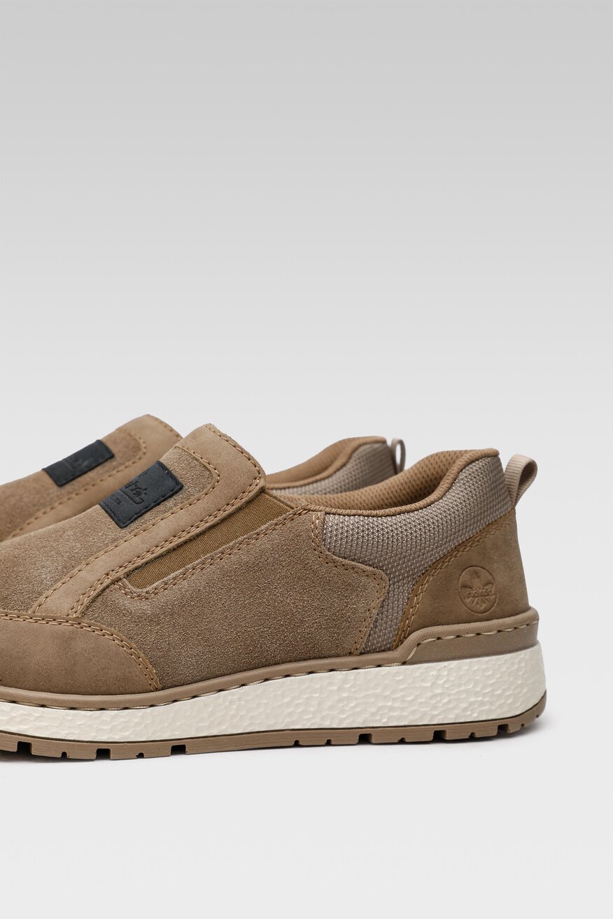 Półbuty Rieker B9053-64 Beżowy ciemny