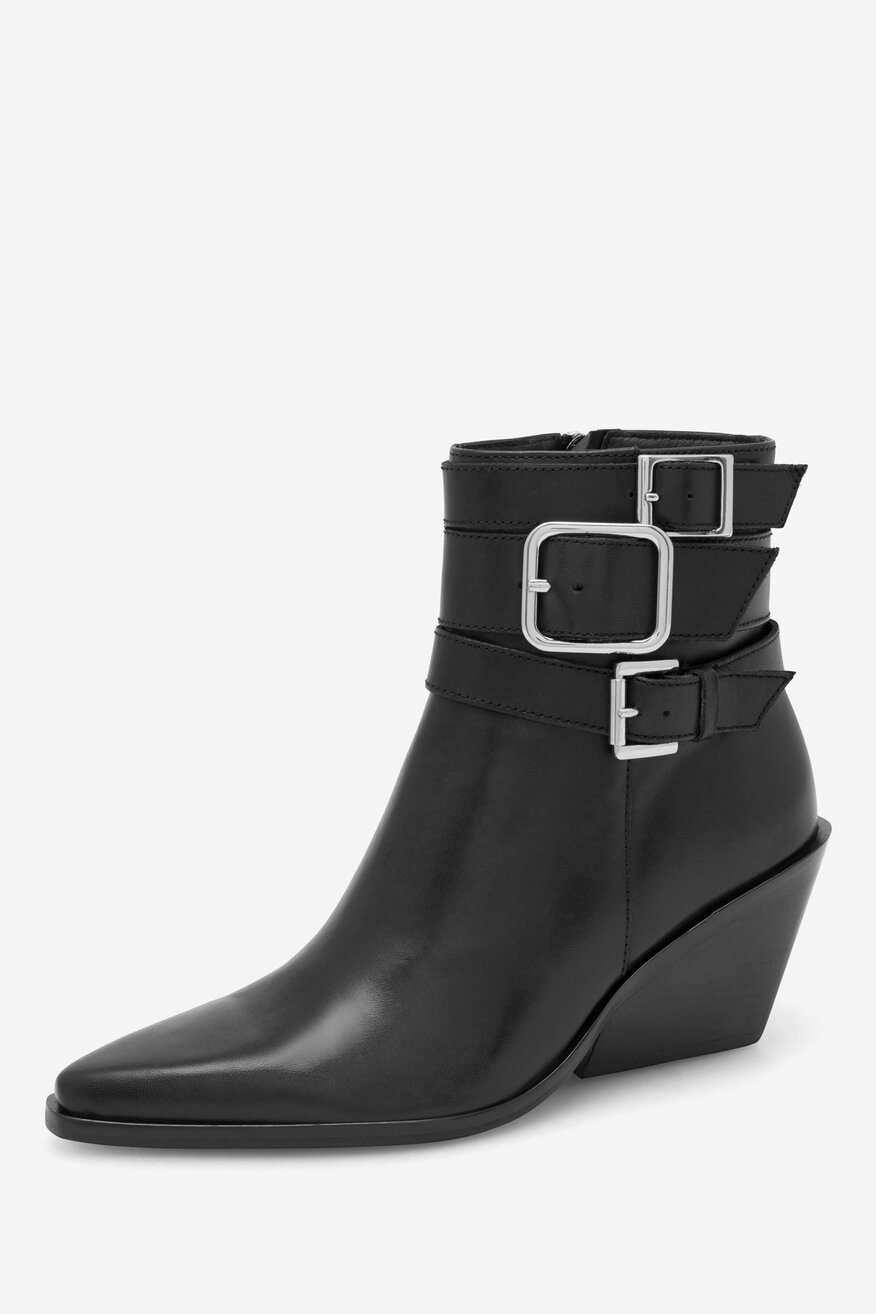 Botki EVA MINGE CAREI-110433 Czarny