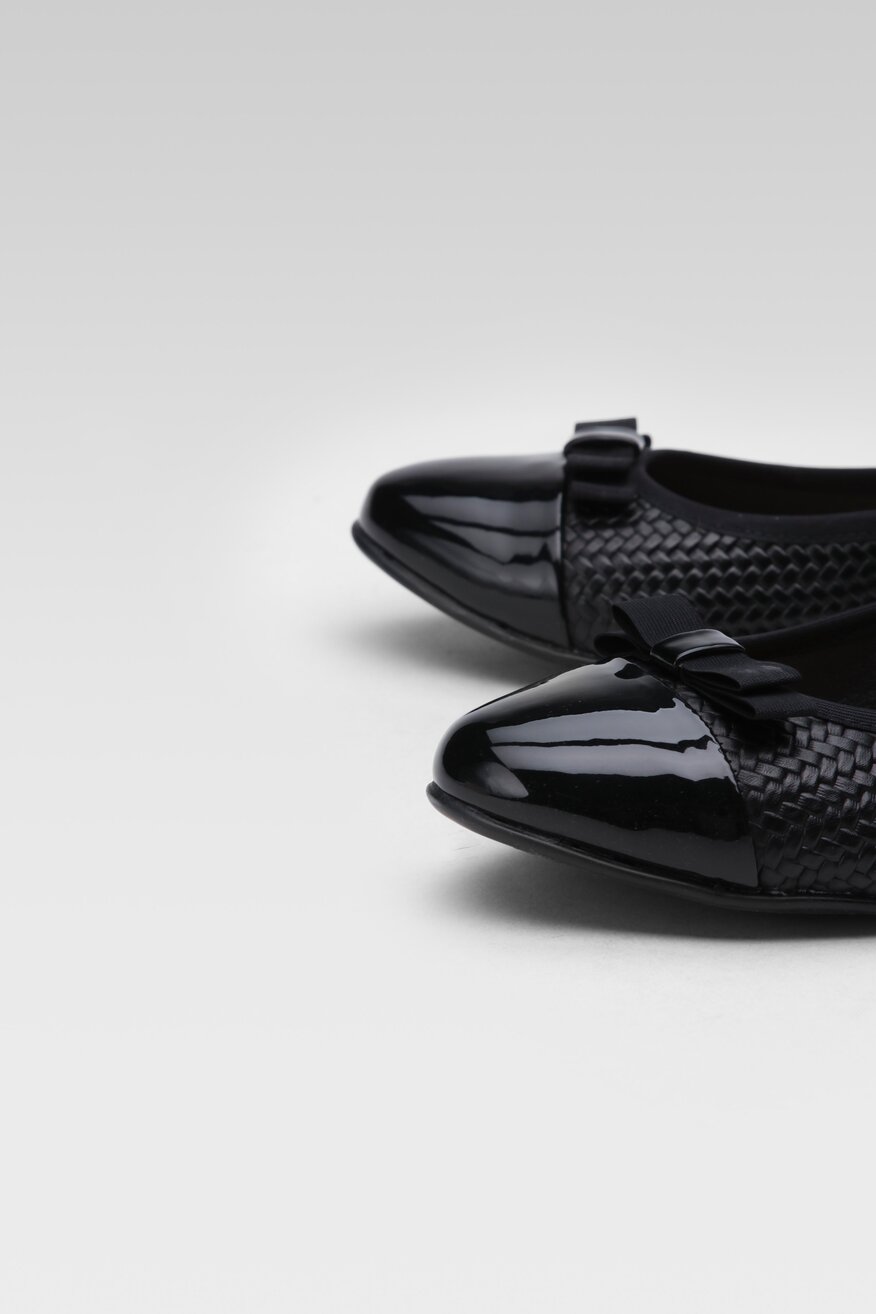 Baleriny Sarah Karen RST-ELENA-03 Czarny