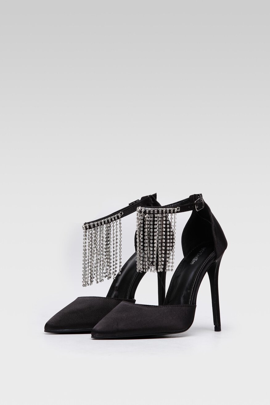 Czółenka DeeZee KL-HT92831-57 Czarny