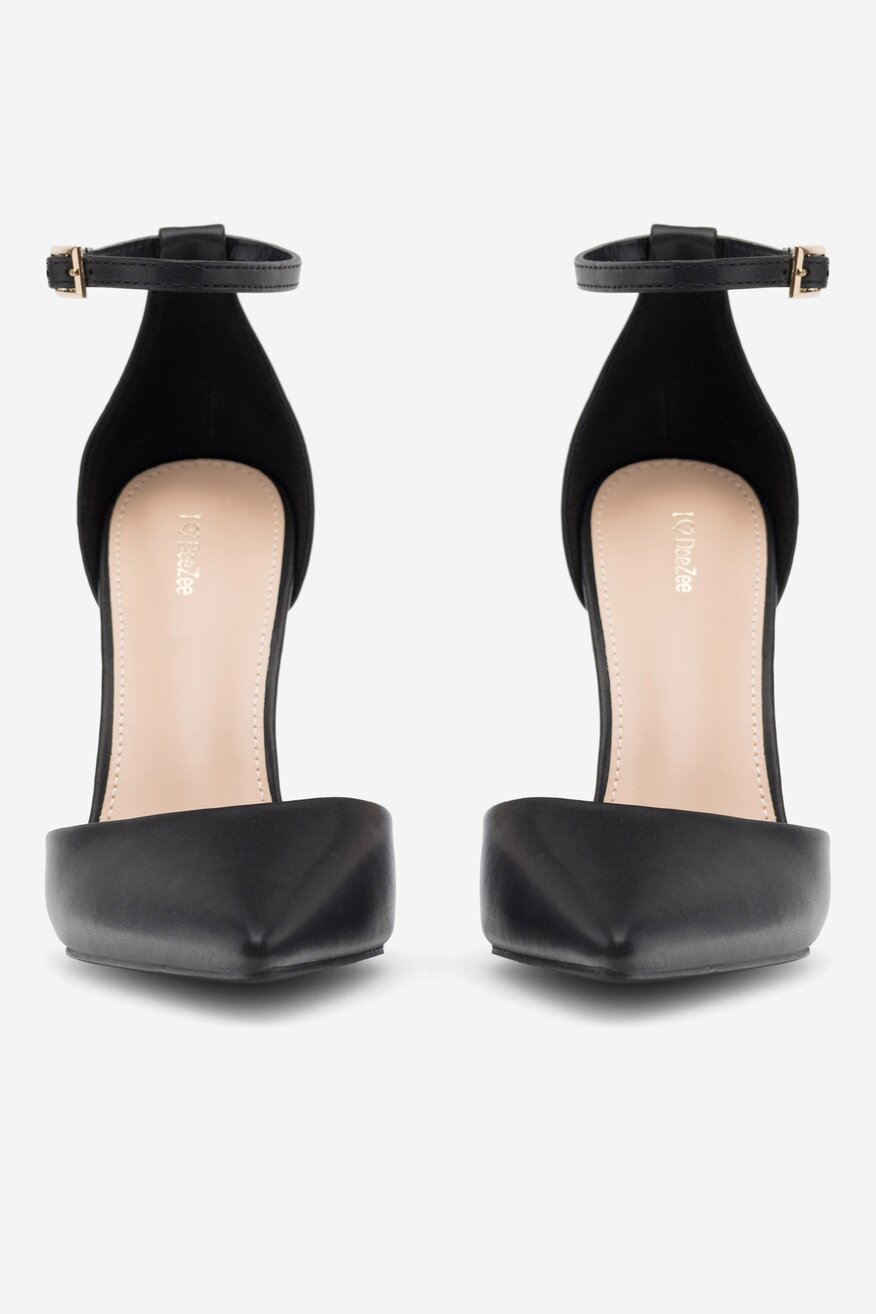 Czółenka DeeZee ODILE KL-HT6307-1 Czarny